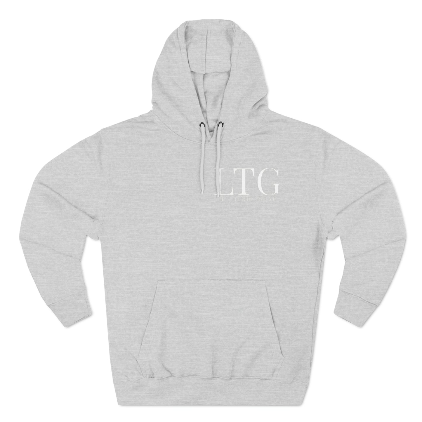 LK trendy Three-Panel Fleece Hoodie with small chest logo