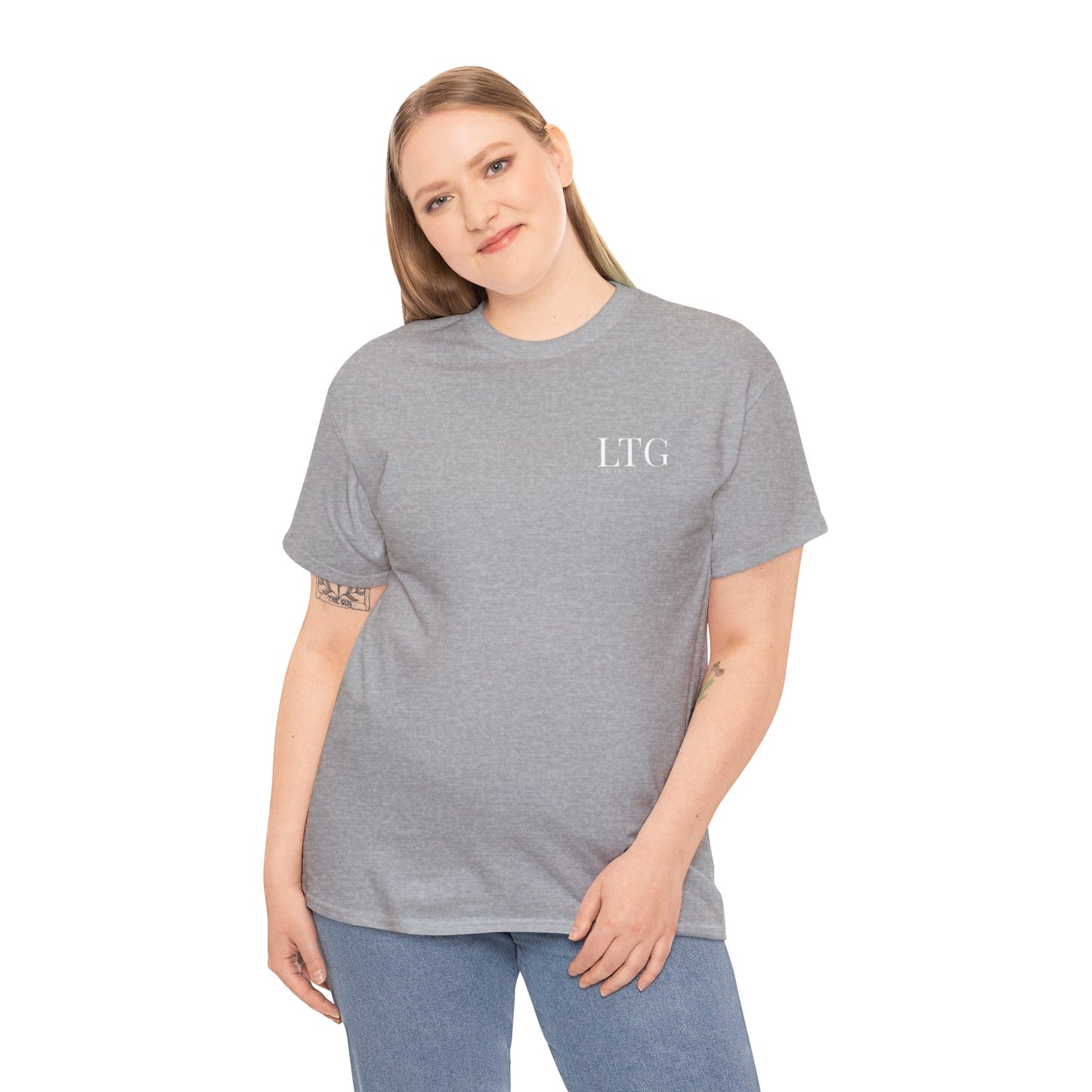 LK Trendy Unisex Heavy Cotton Tee with small logo