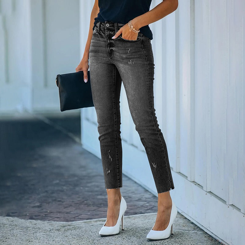 Trend Pants for Women Slim Fit Fashion High Waist Stretch Streetwear Vintage Casual Women's Jeans